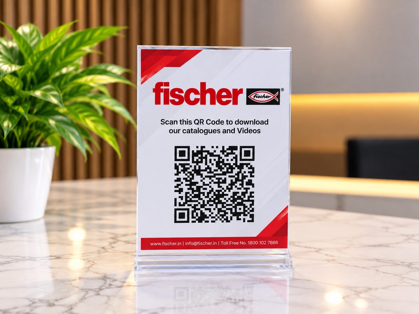 Acrylic QR Code Stand
